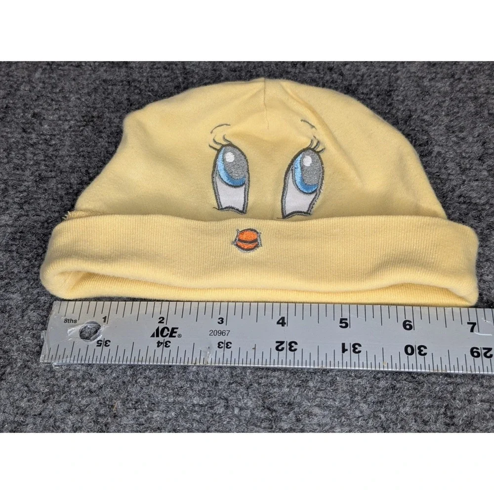 Vtg 1998 Warner Bros. Studio Store Baby Hat Beanie Tweety Bird One Size READ***